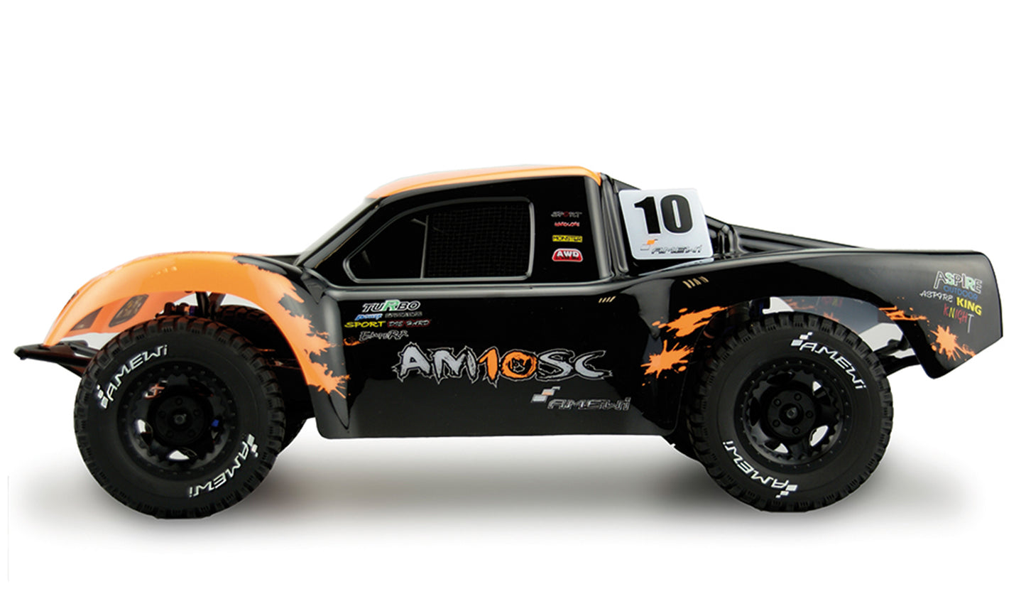AM10SC V2 SHORT COURSE TRUCK BRUSHLESS 1:10, 4WD, RTR ORANGE SCHWARZ