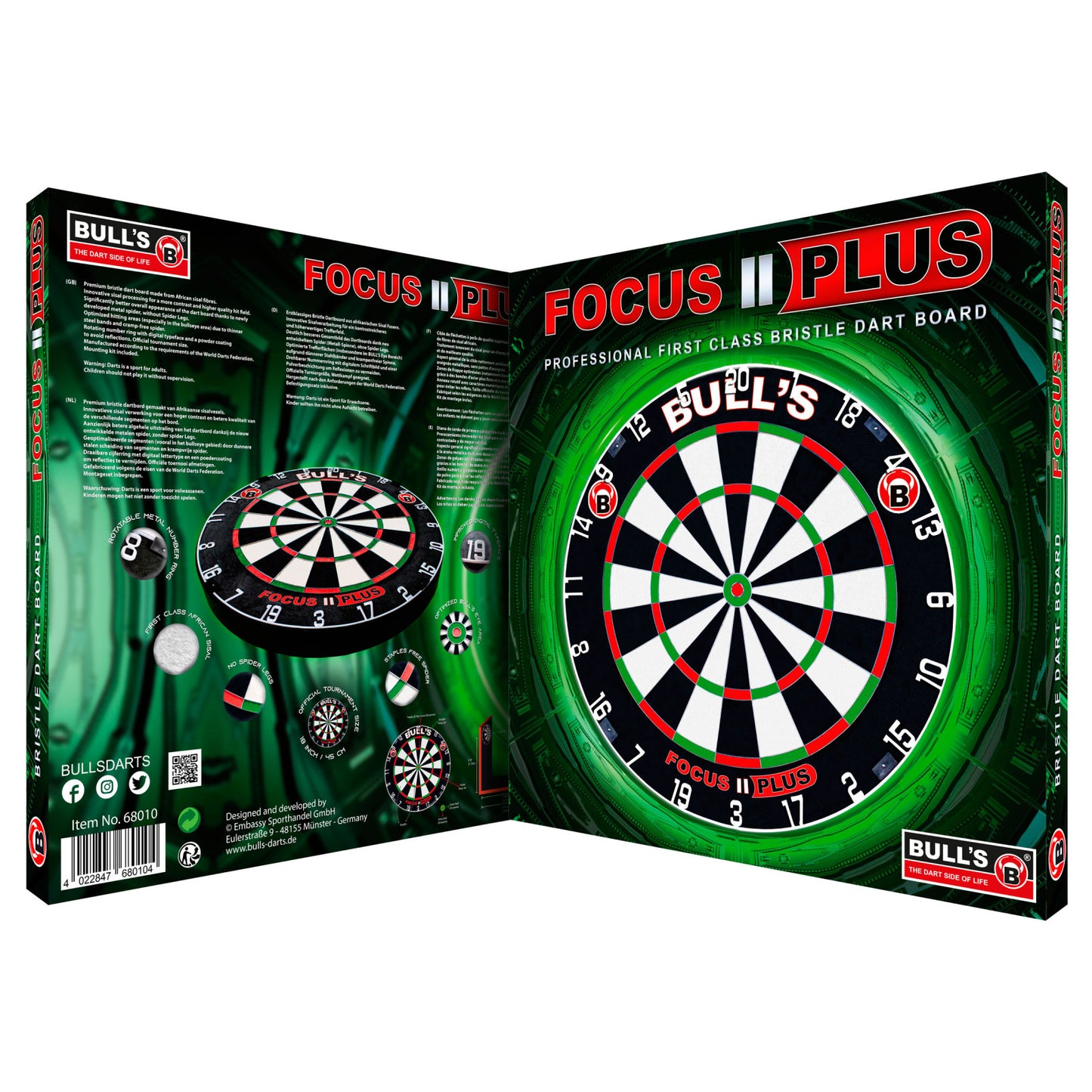 Focus II Plus Dart Board