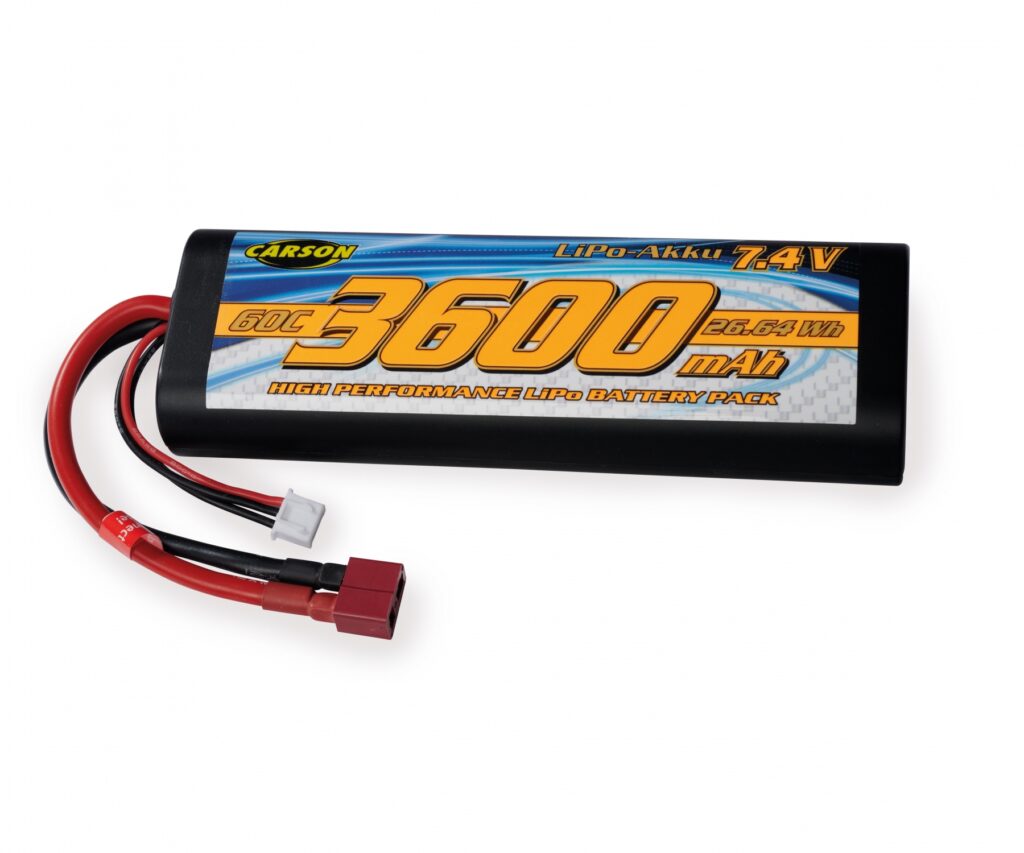LIPO Akku 7,4V 3600mAh 60C Racing Akku T-Plug