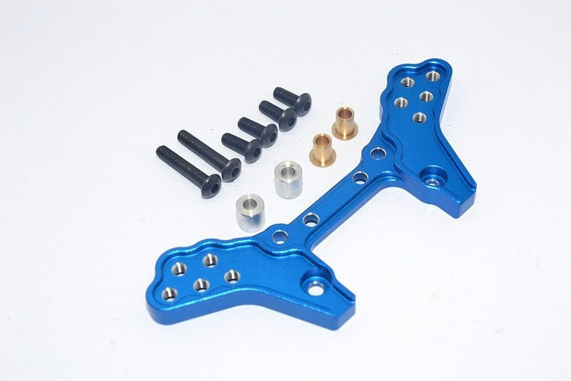 Aluminium Dämpfersteher hinten blau GPM Tamiya DT03