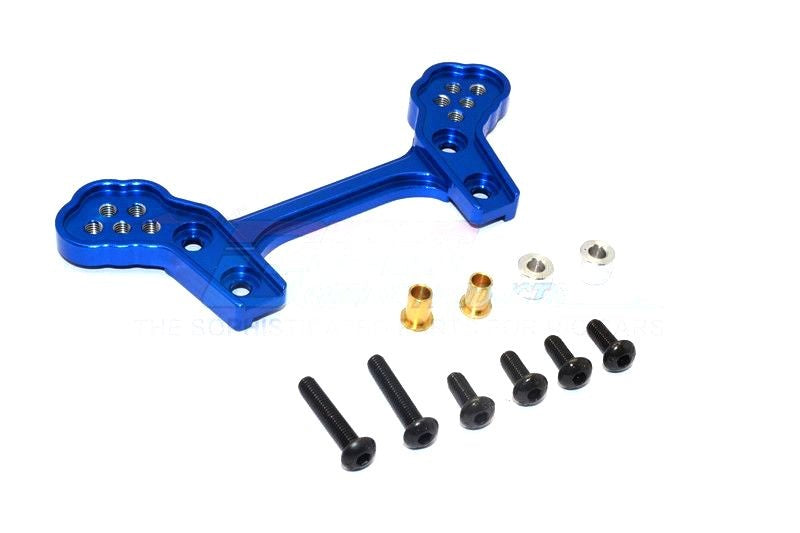 Aluminium Dämpfersteher vorn blau GPM Tamiya DT03