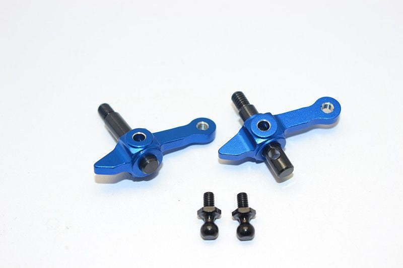 Aluminium Lenkhebel vorne blau GPM Tamiya DT03