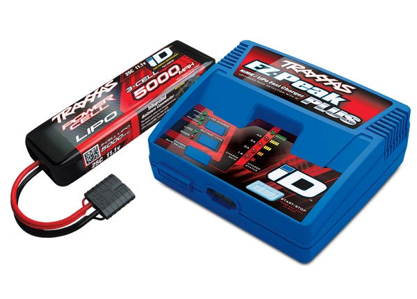 Traxxas Charger EZ-Peak Plus 4A och 3S 5000mAh Battery Combo