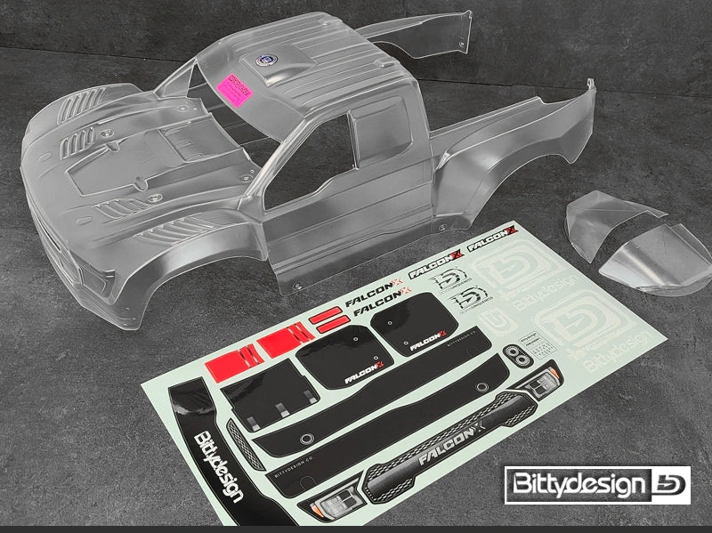 Bittydesign FALCON-X Clear Body for TRAXXAS UDR Pre-cut 1.5mm