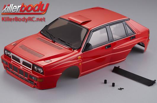 Karosserie - 1/10 Touring / Drift - 195mm - Lancia Delta HF Integrale - Rot