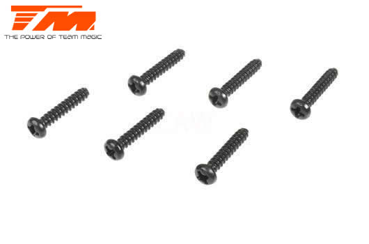 Schrauben - Rundkopf - M3 x 15mm (6 Stk.)