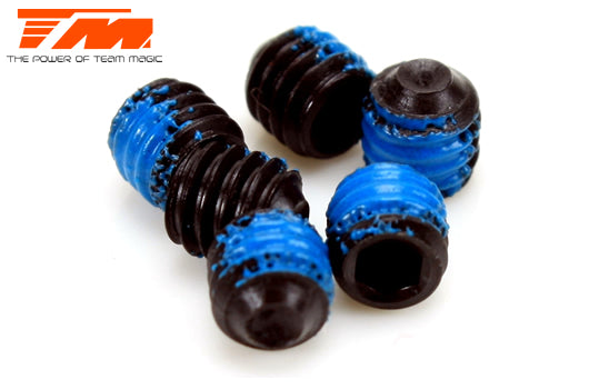 Madenschrauben - M4 x 4mm mit Schraubensicherung (6 Stk.)