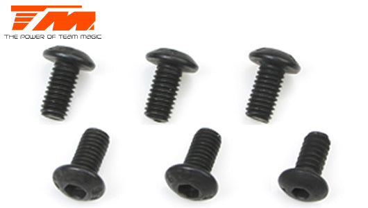 Schrauben - Rundkopf - Hex (Allen) - M4 x 10mm (6 Stk.)