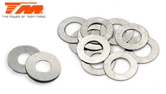 Scheiben Kupplung - 5 x 9 x 0.15mm (5 Stk.), 5 x 9 x 0.3mm (3 Stk.), 5.2 x 12 x 0.2mm (2 Stk.)