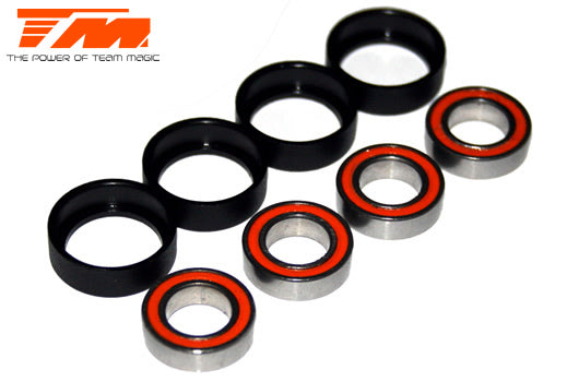 Kugellagern - metrisch - 8x16x5mm Composite (4 Stk.)