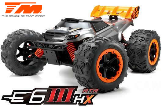 Auto - Monster Truck Elektrisch - 4WD - RTR - Brushless 2500KV - 4S -Team Magic E6 III HX