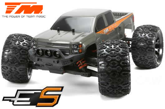 Auto - 1/10 Monster Truck Elektrisch - 4WD - RTR - Brushless- Team Magic E5 - Silver Karosserie