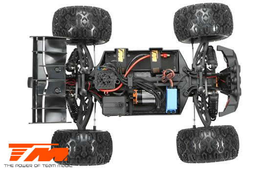 Auto - 1/10 Racing Monster Elektrisch - 4WD - RTR - Brushless - Team Magic E5 HX - Schwarz/Grün