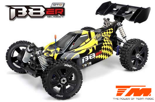Auto - 1/8 Elektrisch - 4WD Buggy - RTR - 2500kv Brushless Motor - 4S - Wasserdicht - Team Magic B8ER Gelb/Schwarz