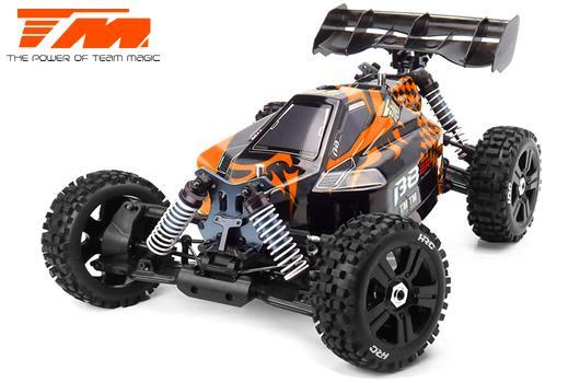 Auto - 1/8 Elektrisch - 4WD Buggy - RTR - 2250kv Brushless Motor - 6S - Wasserdicht - Team Magic B8ER Orange/Schwarz