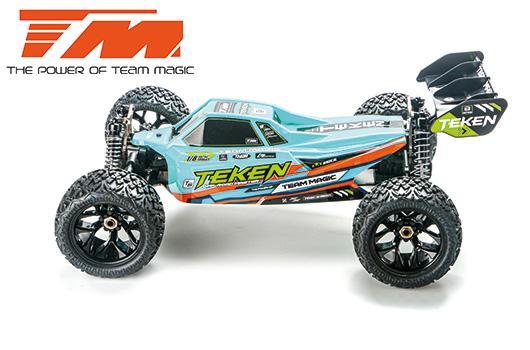 Auto - 1/8 XL elektrisch - 4WD Truggy - RTR - 2500kv Brushless Motor - 4S - Team Magic TEKEN Orange
