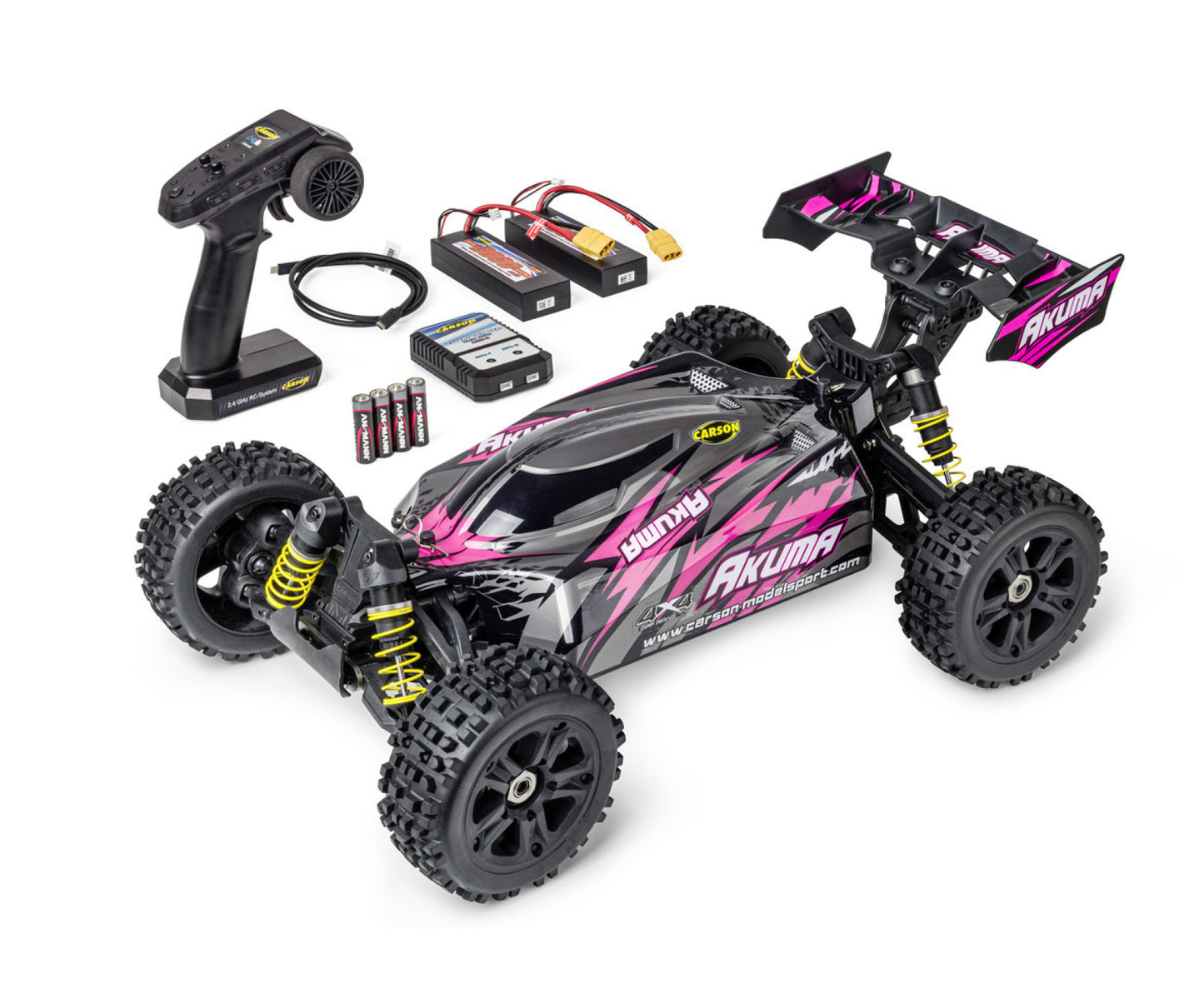 Carson 1:8 Akuma Buggy 4WD 100% RTR pink