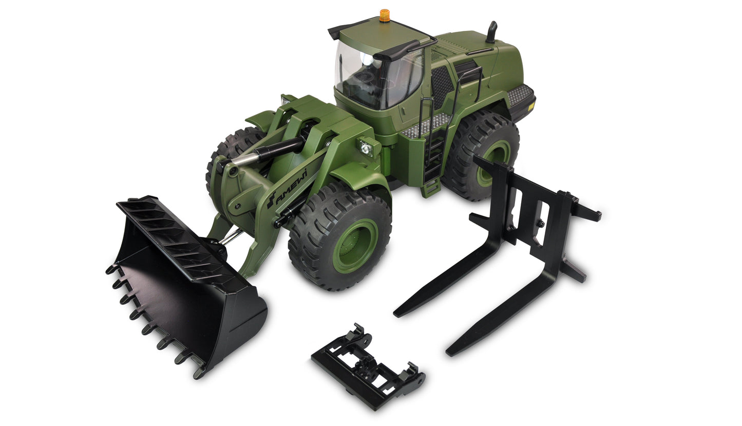 RADLADER G485E ME MILITÄR 1:14 TEILMETALL RTR