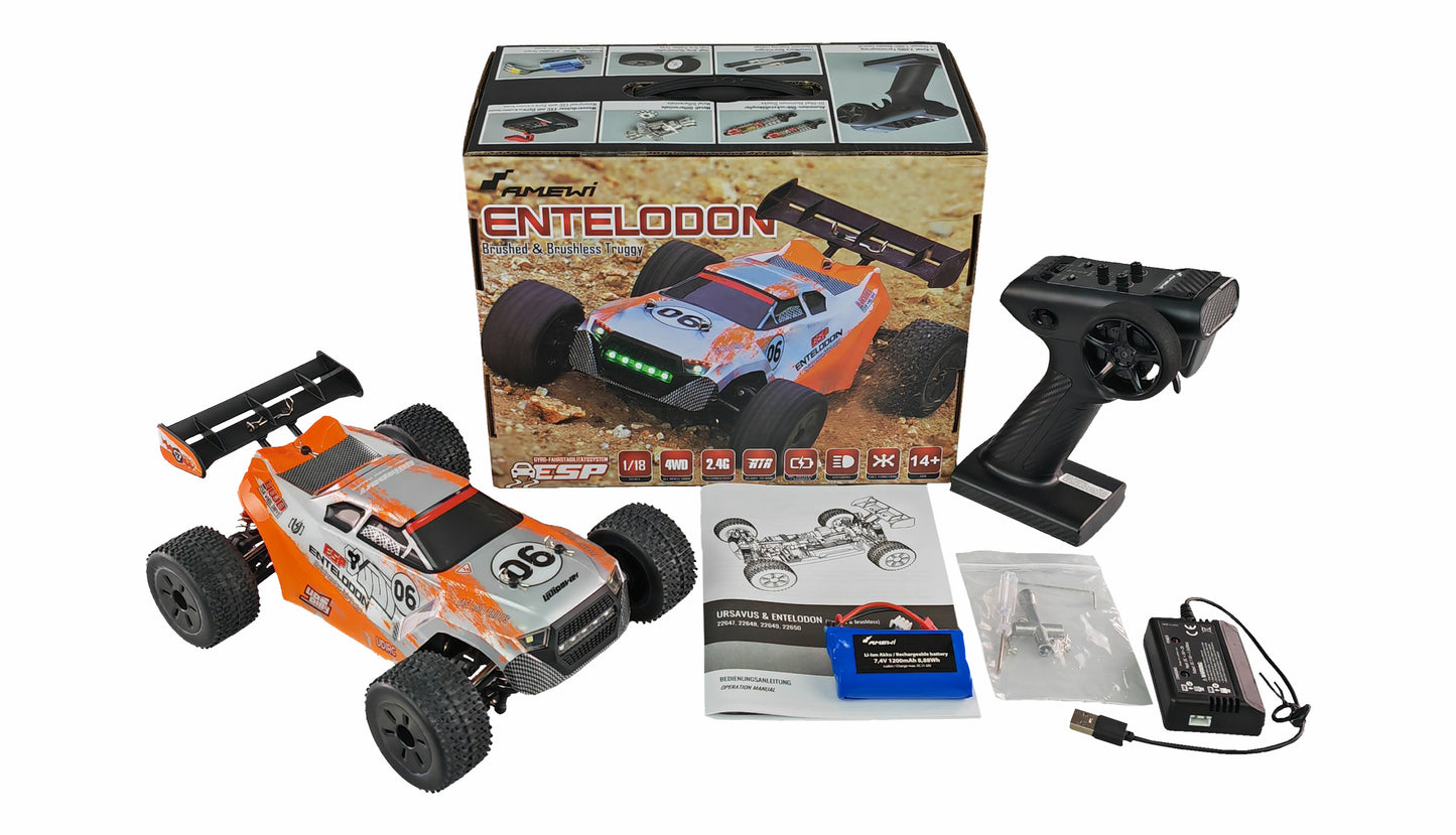 ENTELODON PRO TRUGGY BRUSHLESS 4WD 1:18 RTR