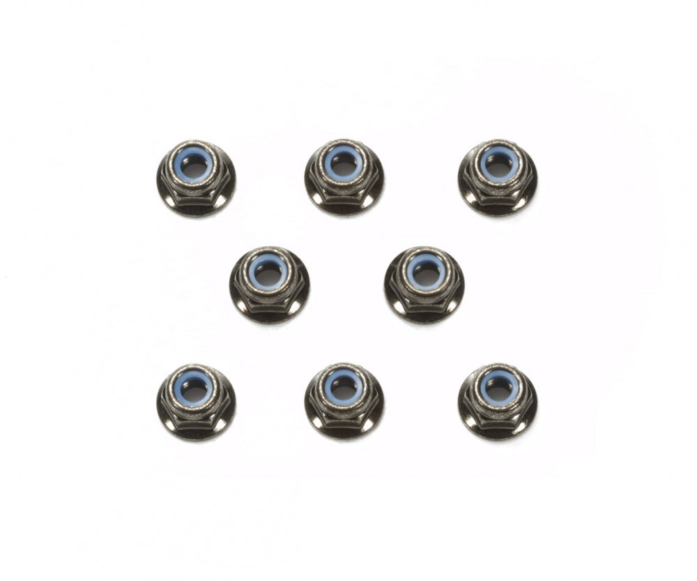 M4/4mm Stoppmutter (8) Schwarz elox.