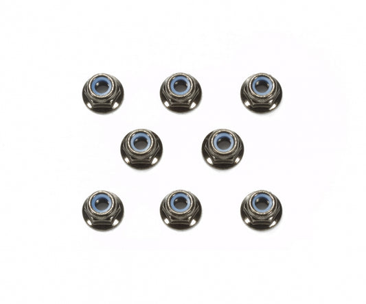 M4/4mm Stoppmutter (8) Schwarz elox.