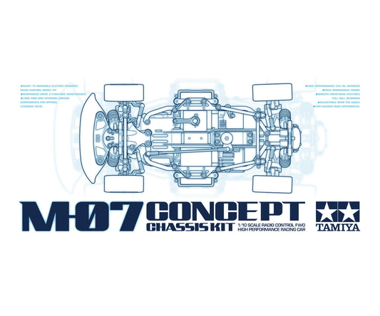 Tamiya 1:10 RC M-07 Concept Chass.Kit WB225/239