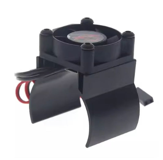 Alu Kühlkörper schwarz mit Ventilator H-SPEED
