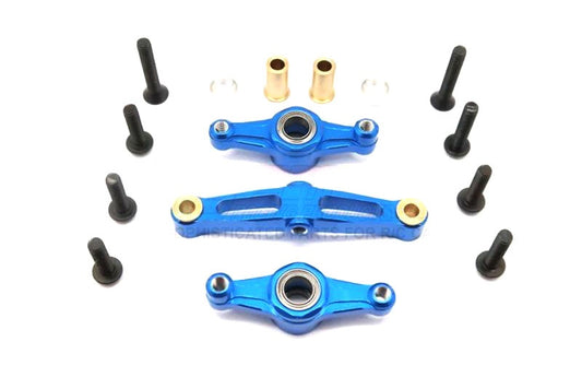 Alu Lenkungs-Set blau GPM Tamiya TT02