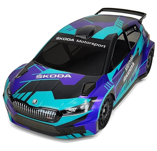 Karosserie SKODA Fabia RS Rally2 Clear Body 1/10 Rally 190mm Hard 1,2mm