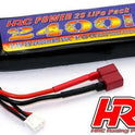Akku - LiPo 2S - 7.4V 2400mAh 50C No Case  RC Car Micro - Ultra T (Dean's Kompatible) Stecker 102x35x20mm