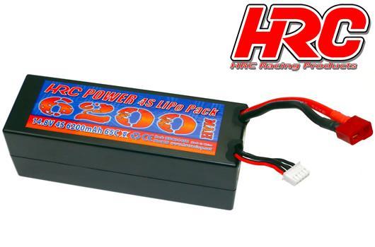 Akku - LiPo 4S - 14.8V 6200mAh 65C/110C - Hard Case - Ultra-T Stecker 48x47x138mm