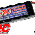 Akku - 5 Zellen - Empfänger Akku - NiMH - 6V 1700mAh - flach - UNI Stecker 85x30x18mm