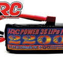 Akku - LiPo 3S - 11.1V 2200mAh 70C - No Case - HRC 2200 - Ultra-T (Dean's Kompatible) - 35x26x90mm