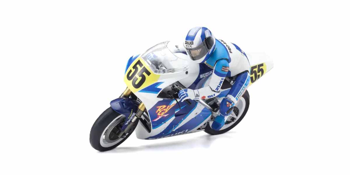 KYOSHO MOTO HANGING ON RACER S.R.T. SUZUKI RGV 1992 1:8 KIT