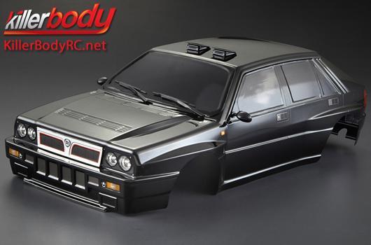 Karosserie - 1/10 Touring / Drift - 195mm - Fertig lackiert - Box - Lancia Delta HF Integrale 16V - Schwarz