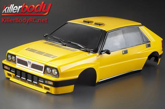 Karosserie - 1/10 Touring / Drift - 195mm - Fertig lackiert - Box - Lancia Delta HF Integrale 16V - Gelb