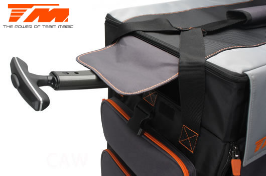 Tasche - Transport - Team Magic 1:8 F8 Supra - mit Plastik Kästen und Rädern