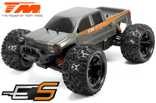 Auto - 1/10 Monster Truck Elektrisch - 4WD - RTR - Brushless- Team Magic E5 - Silver Karosserie