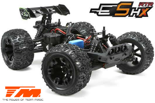 Auto - 1/10 Racing Monster Elektrisch - 4WD - RTR - Brushless  - Team Magic E5 HX - Schwarz/Grün