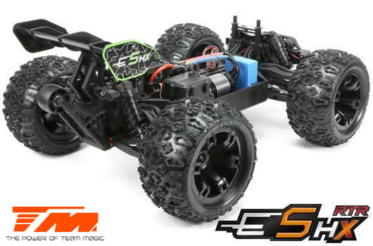 Auto - 1/10 Racing Monster Elektrisch - 4WD - RTR - Brushless  - Team Magic E5 HX - Schwarz/Grün