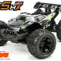 Auto - 1/10 Racing Monster Elektrisch - 4WD - RTR - Brushed 2S/3S - Wasserdicht - Team Magic E5 HX - Schwarz/Grün