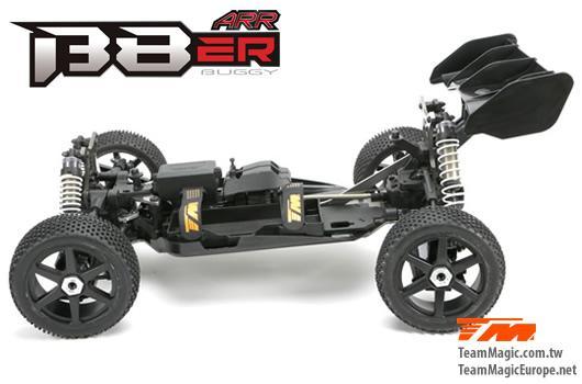 Auto - 1/8 Elektrisch - 4WD Buggy - ARR - Team Magic B8ER Gelb/Schwarz ohne Elektronik