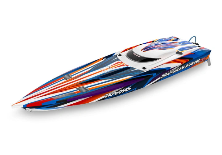 TRAXXAS SPARTAN SR ROT 36-ZOLL RENNBOOT MIT SELF-RIGHTING BRUSHLESS