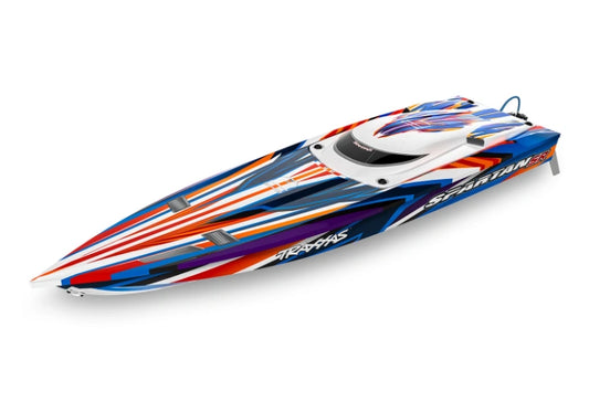 TRAXXAS SPARTAN SR ROT 36-ZOLL RENNBOOT MIT SELF-RIGHTING BRUSHLESS
