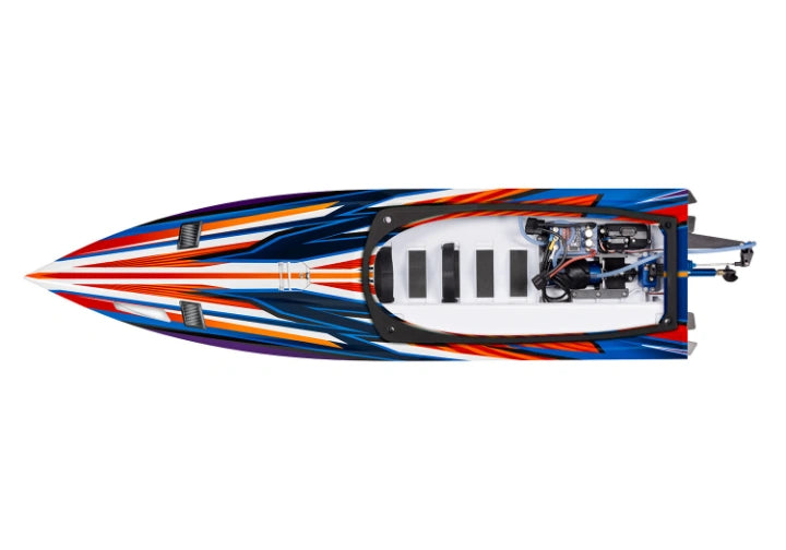 TRAXXAS SPARTAN SR ROT 36-ZOLL RENNBOOT MIT SELF-RIGHTING BRUSHLESS