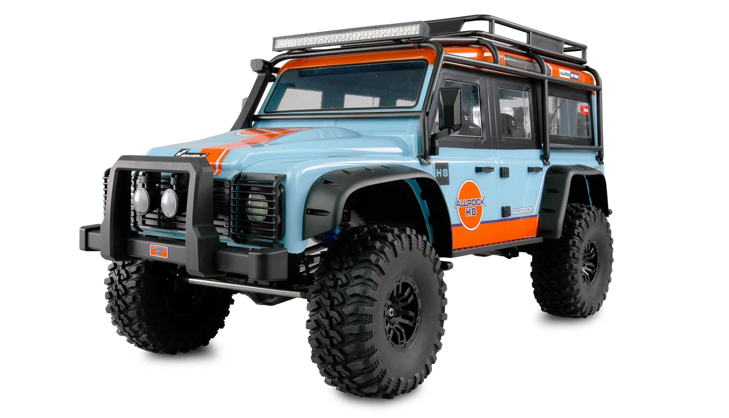 AMEWI ALLROCK H8 SCALE CRAWLER BRUSHLESS 1:8 ARTR BLAU/ORANGE