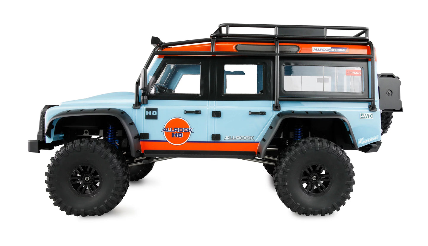 AMEWI ALLROCK H8 SCALE CRAWLER BRUSHLESS 1:8 ARTR BLAU/ORANGE