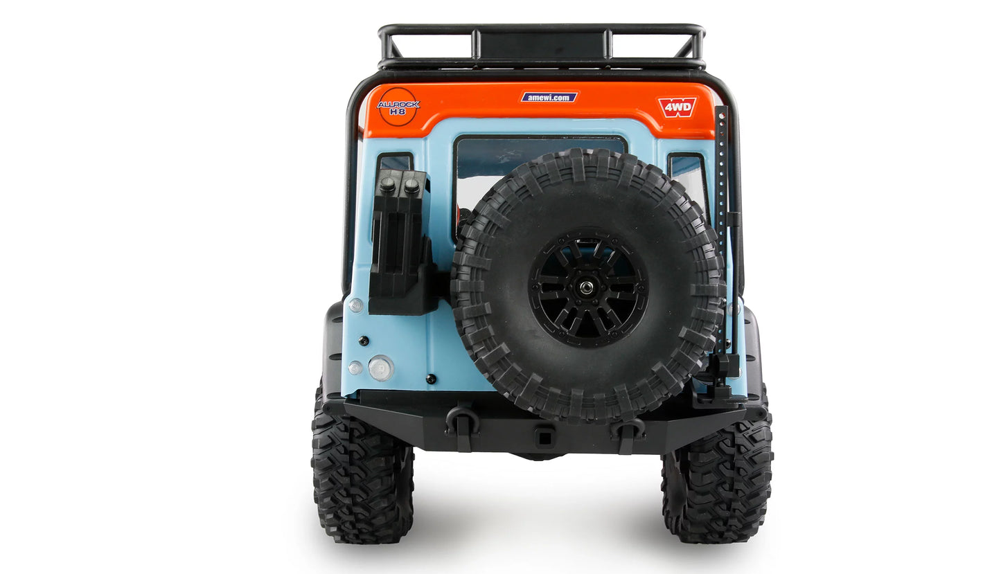 AMEWI ALLROCK H8 SCALE CRAWLER BRUSHLESS 1:8 ARTR BLAU/ORANGE