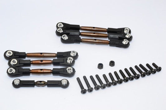 Federstahl Spurstangen mit Kugelpfannen Set (7 Stk.) TT-02B