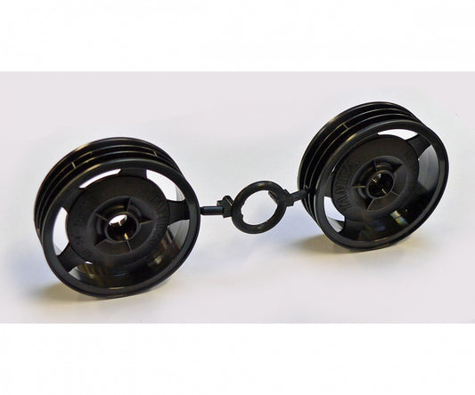 Tamiya Felgen (2) Racing Fighter vorn schwarz 58628